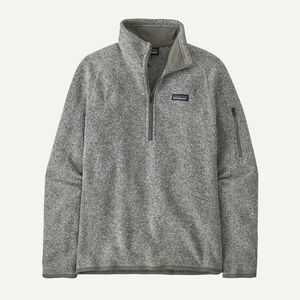 Patagonia Better Sweater, Quarter Zip Heathered Gray Fleece Jacket, Small